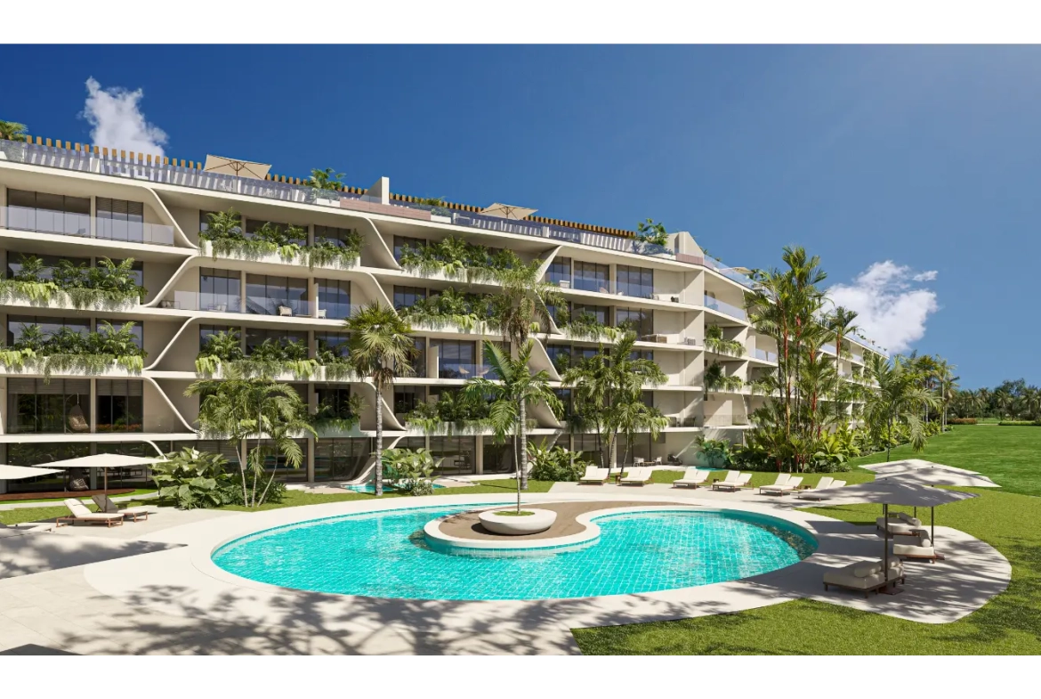 Coral Lake Resort. Appartement de deux chambres à vendre à Punta Cana avec terrasse