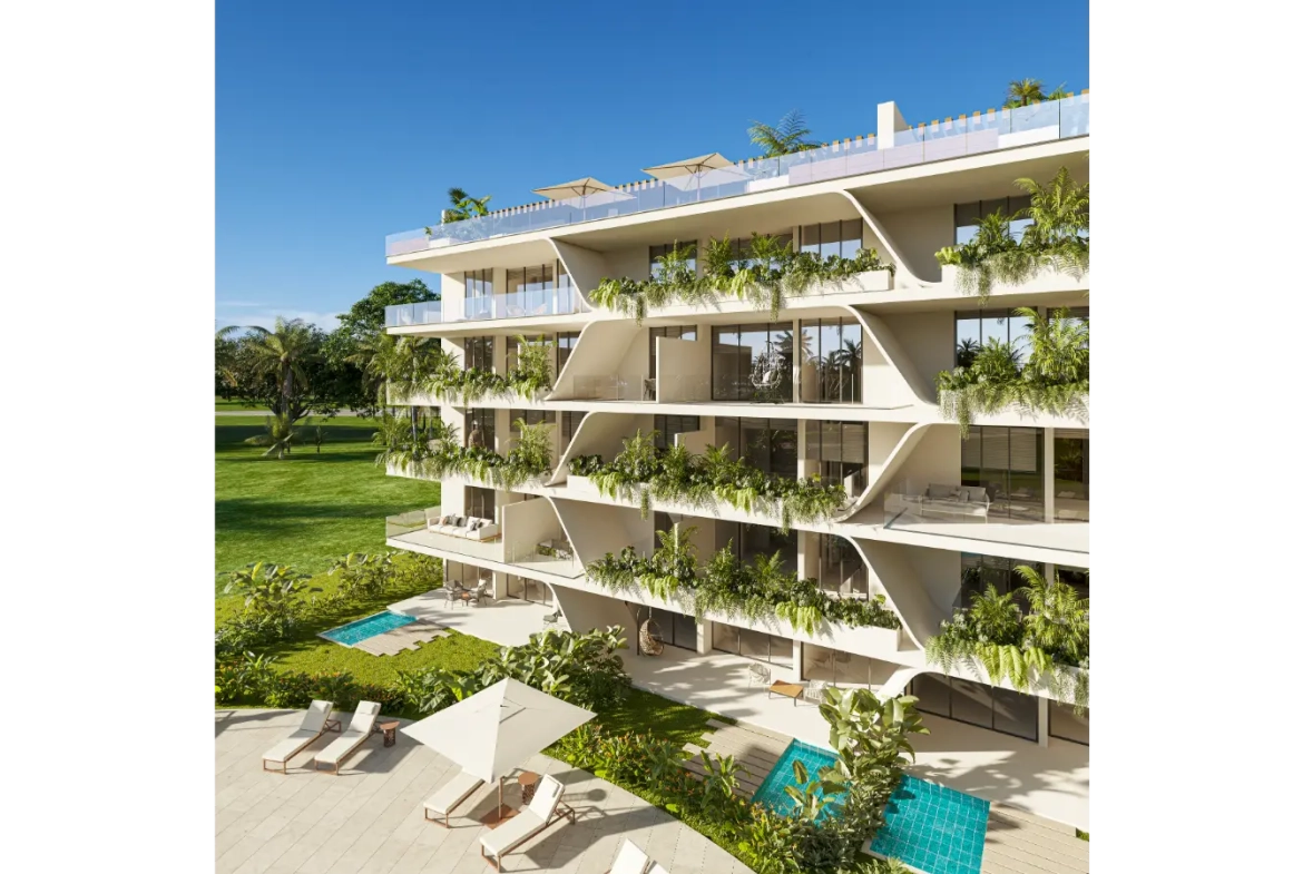 Coral Lake Resort. Appartement de deux chambres à vendre à Punta Cana avec terrasse