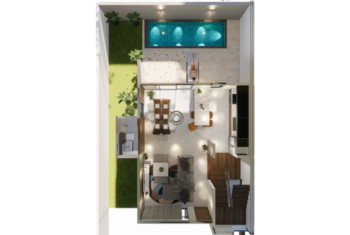 ID , Valparaiso Residences, Three Bedroom Townhouse for Sale in Bavaro, Punta Cana ()