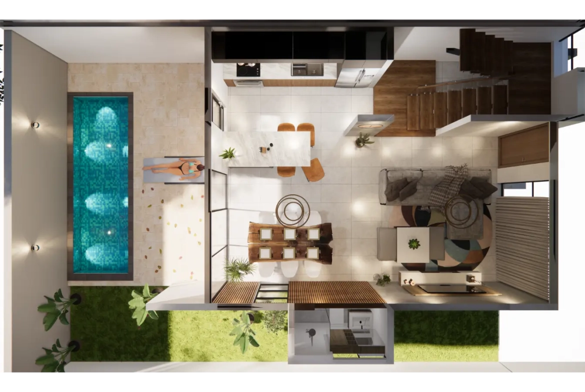 ID , Valparaiso Residences, Three Bedroom Townhouse for Sale in Bavaro, Punta Cana ()