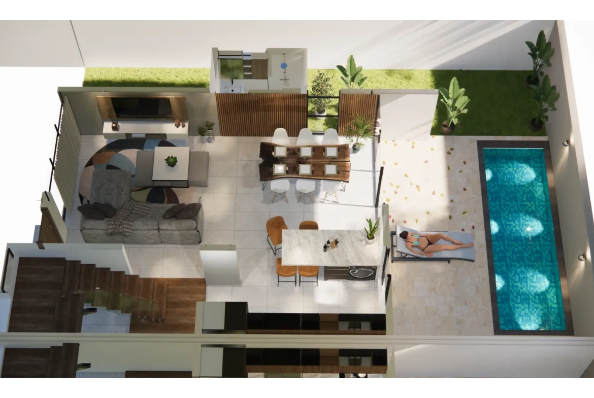 ID , Valparaiso Residences, Three Bedroom Townhouse for Sale in Bavaro, Punta Cana ()