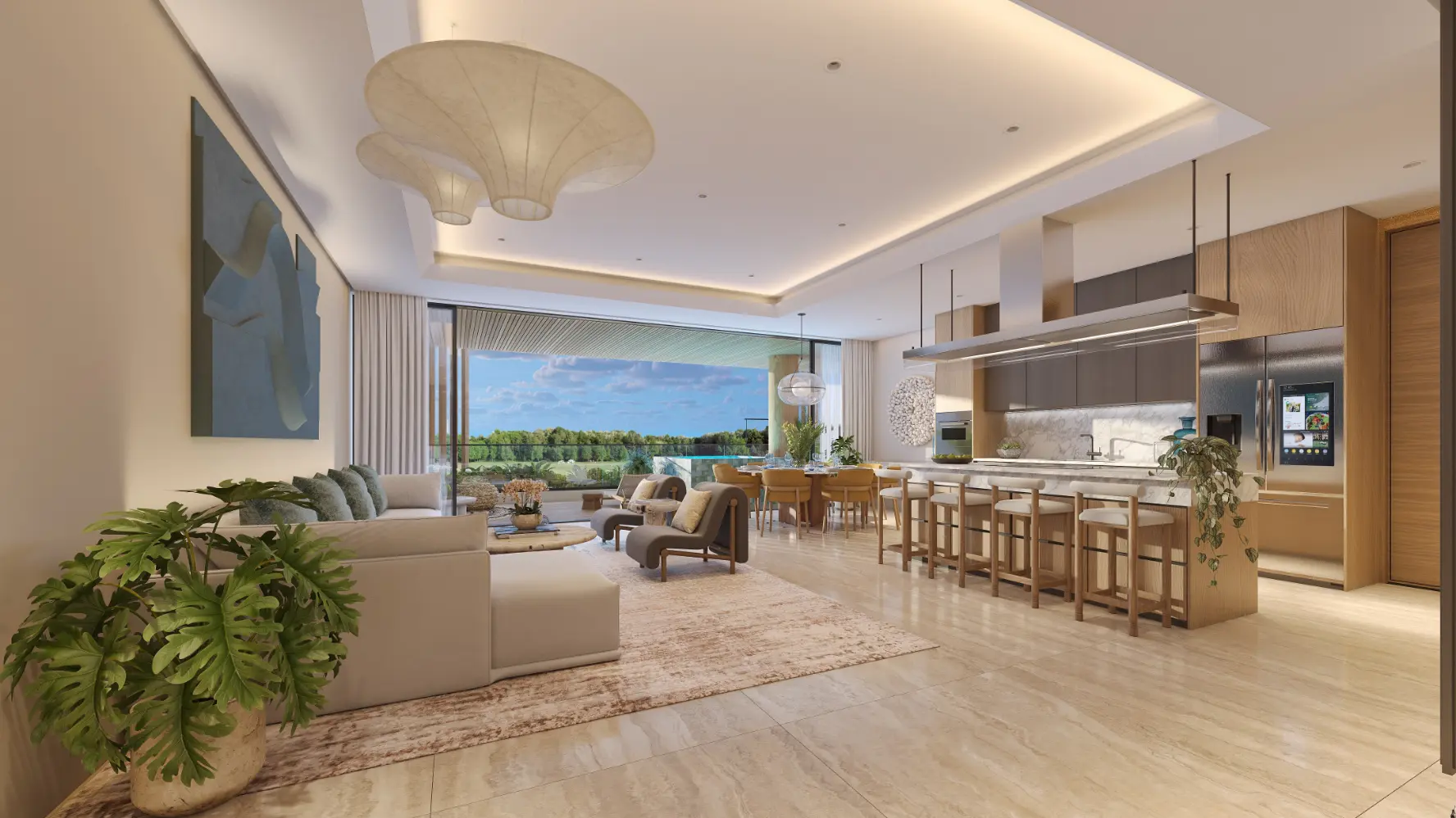 ID , Palm Beach Residences, Two Bedroom Apartment For Sale In Cap Cana With Picuzzi ()