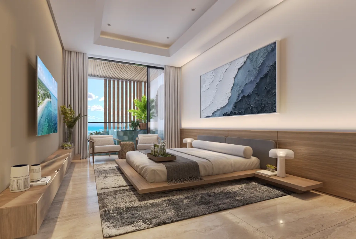 ID , Palm Beach Residences, Two Bedroom Apartment For Sale In Cap Cana With Picuzzi ()