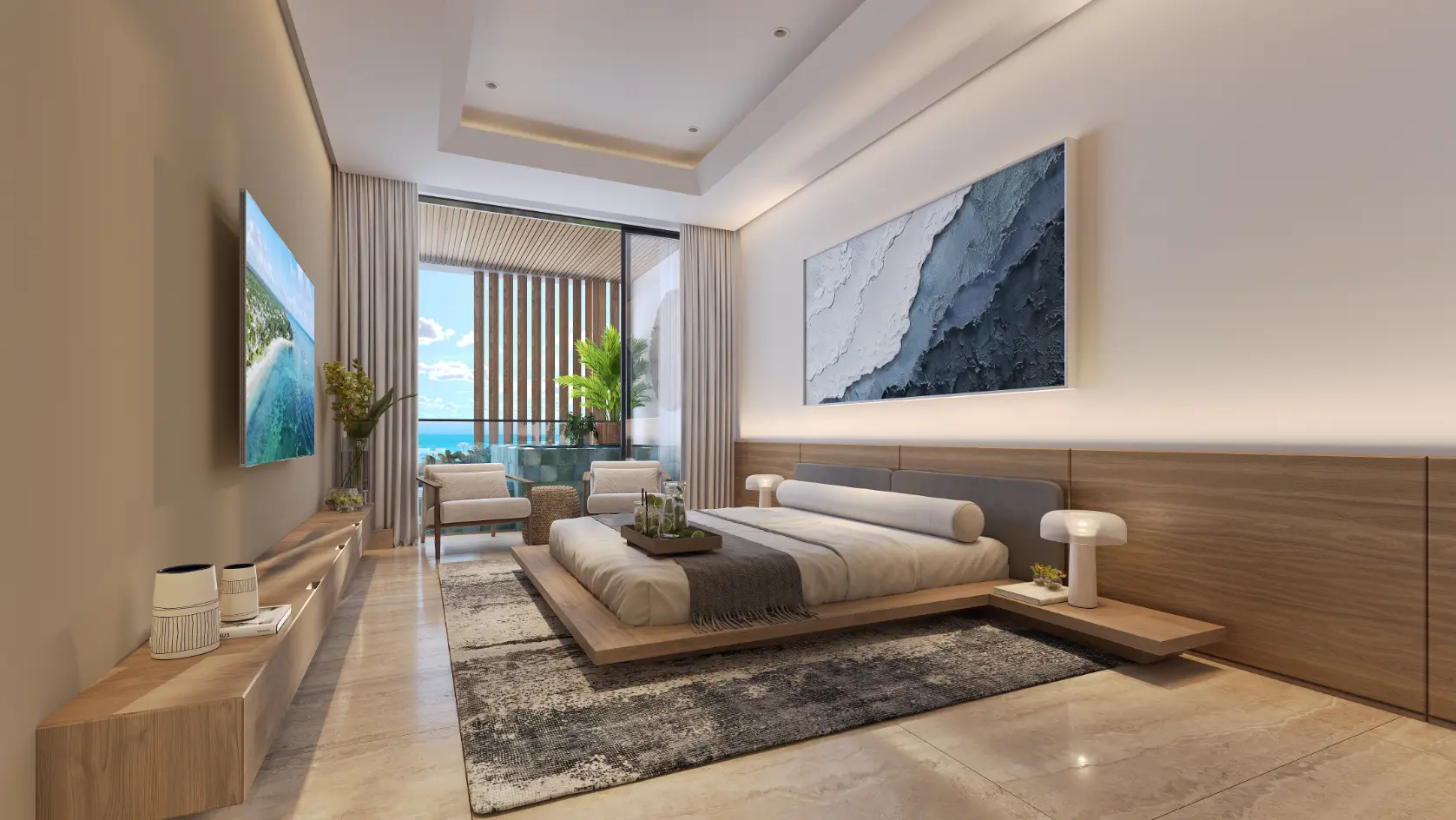 ID , Palm Beach Residences, Two Bedroom Apartment For Sale In Cap Cana With Picuzzi ()