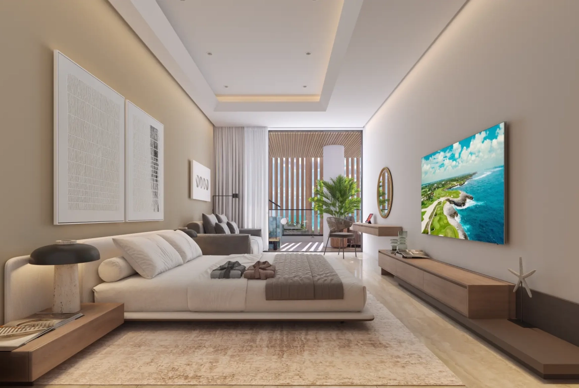 ID , Palm Beach Residences, Two Bedroom Apartment For Sale In Cap Cana With Picuzzi ()