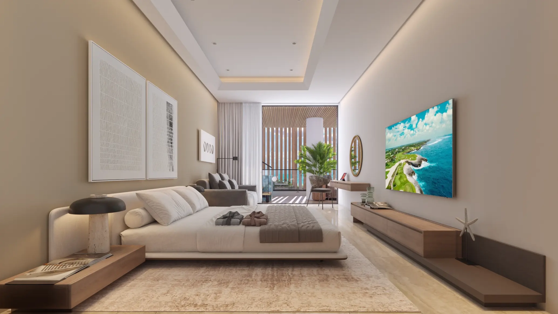 ID , Palm Beach Residences, Two Bedroom Apartment For Sale In Cap Cana With Picuzzi ()