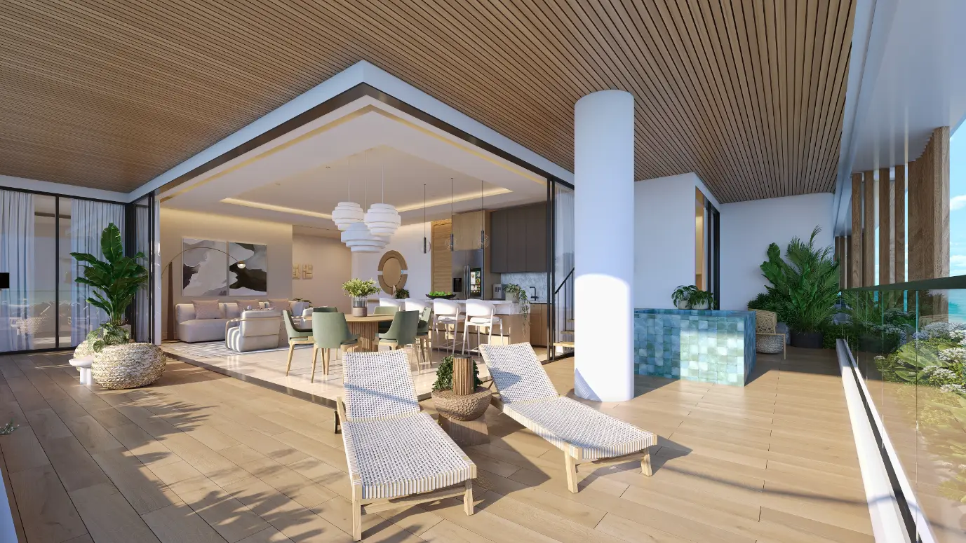 ID , Palm Beach Residences, Two Bedroom Apartment For Sale In Cap Cana With Picuzzi ()