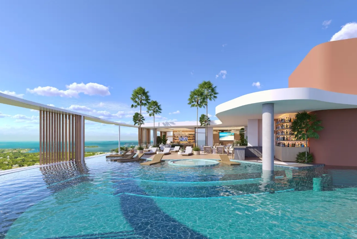 ID , Palm Beach Residences, Two Bedroom Apartment For Sale In Cap Cana With Picuzzi ()