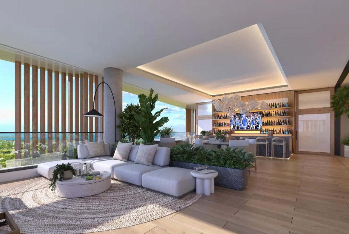 ID , Palm Beach Residences, Two Bedroom Apartment For Sale In Cap Cana With Picuzzi ()