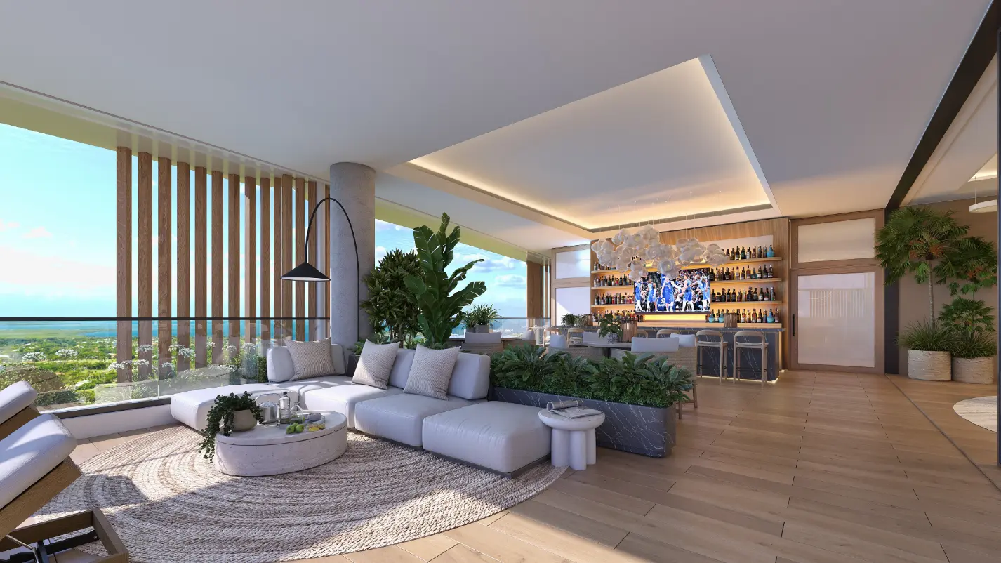 ID , Palm Beach Residences, Two Bedroom Apartment For Sale In Cap Cana With Picuzzi ()