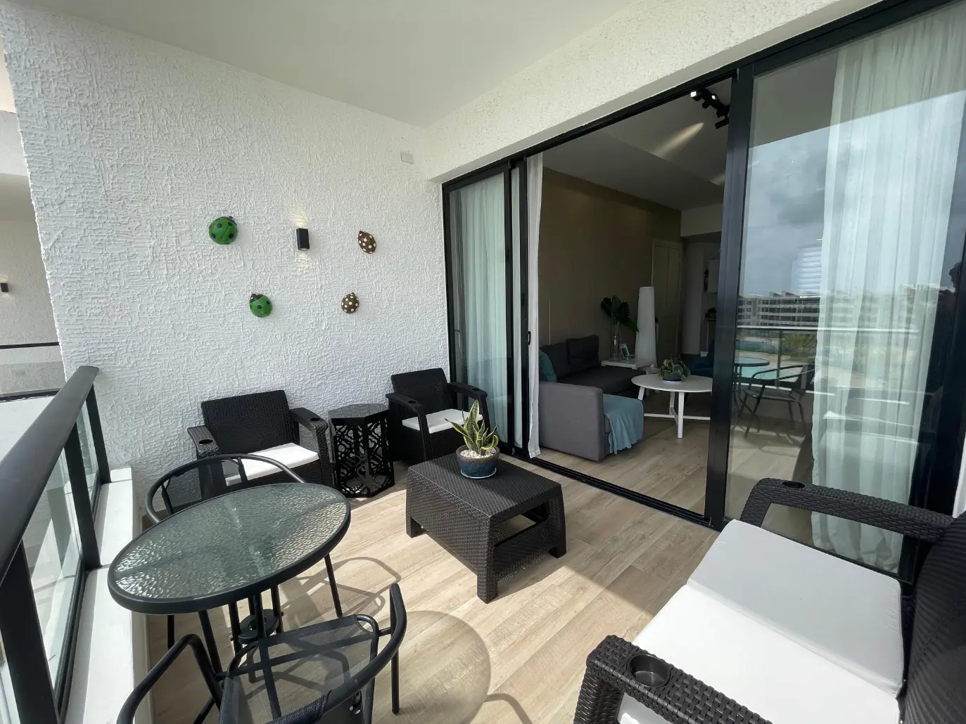 ID , The Beach, Two Bedroom Apartment For Sale In Downtown Punta Cana With Large Balcony ()
