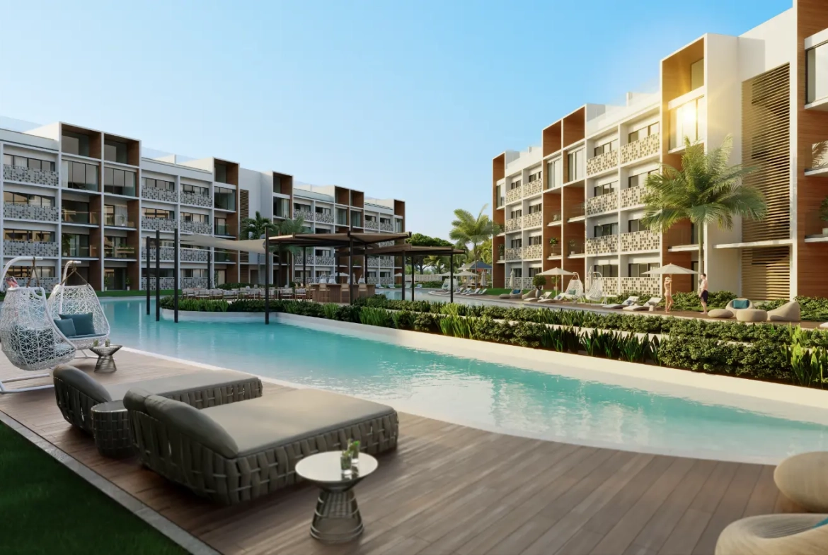 ID , Mystiq Wave, Two Bedroom Apartment For Sale In White Sands, Punta Cana With Pool View ()