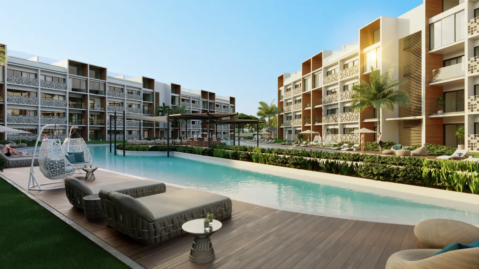 Mystiq Wave, Two Bedroom Apartment For Sale In White Sands, Punta Cana With Pool View