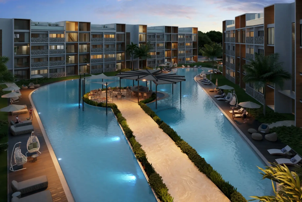 ID , Mystiq Wave, Two Bedroom Apartment For Sale In White Sands, Punta Cana With Pool View ()