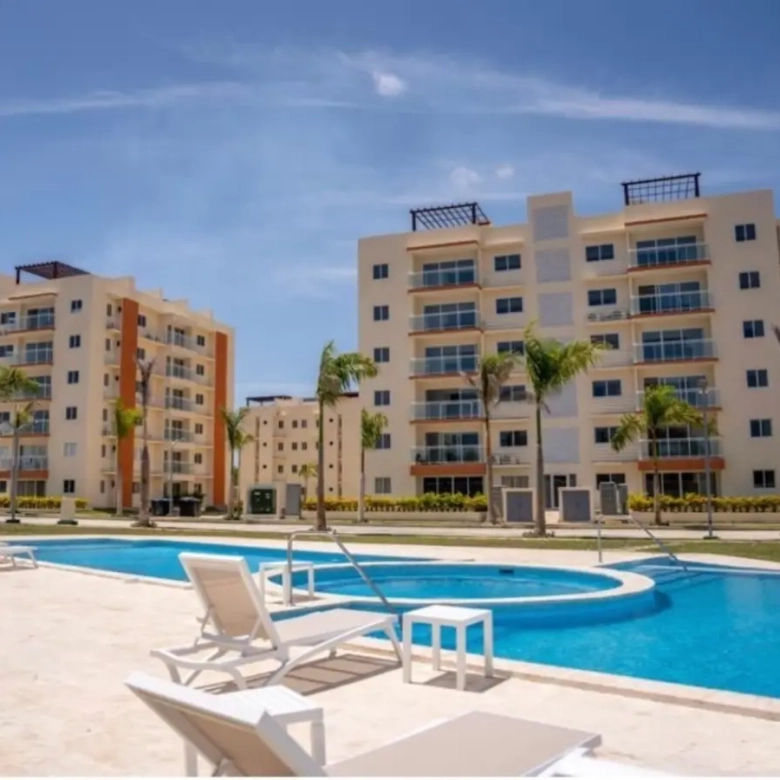 Affordable 1-bedroom apartment with private terrace in Crisfer Punta Cana Pueblo Bávaro