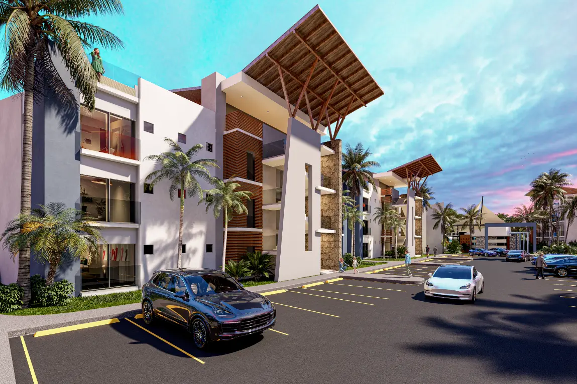 ID , The Palms Residences, One Bedroom Condo For Sale In White Sands, Punta Cana ()
