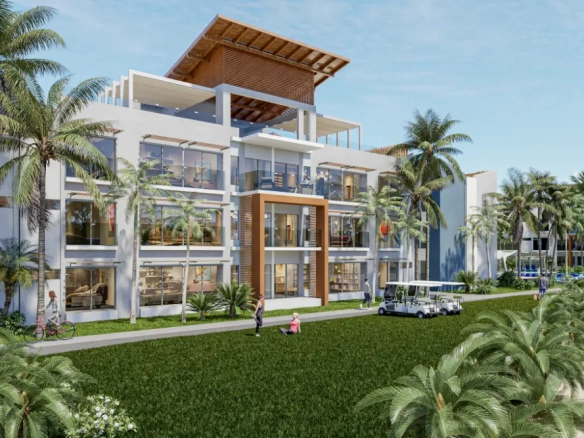 ID , The Palms Residences, One Bedroom Condo For Sale In White Sands, Punta Cana ()