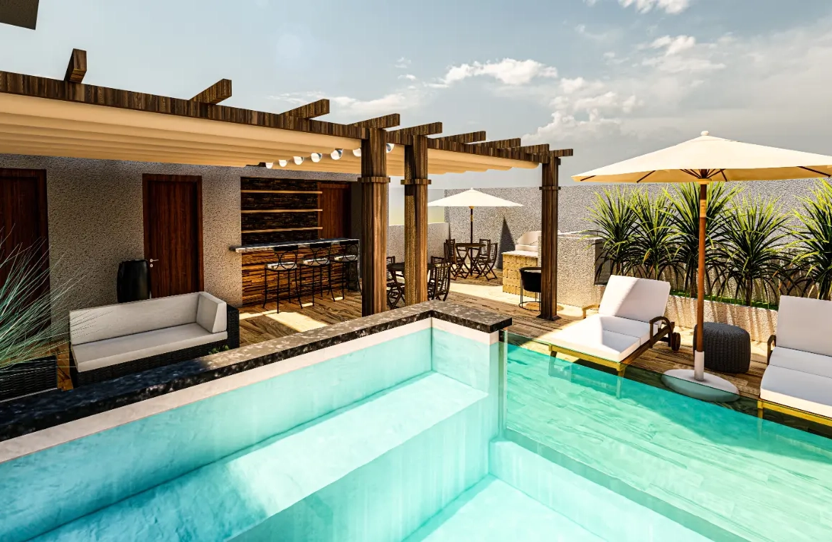 Apartamento de dos dormitorios en venta en The Palms 2 Residences, White Sands, Punta Cana