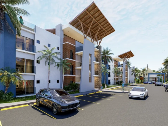 ID , Two Bedroom Condo for Sale at The Palms Residences, White Sands, Punta Cana ()