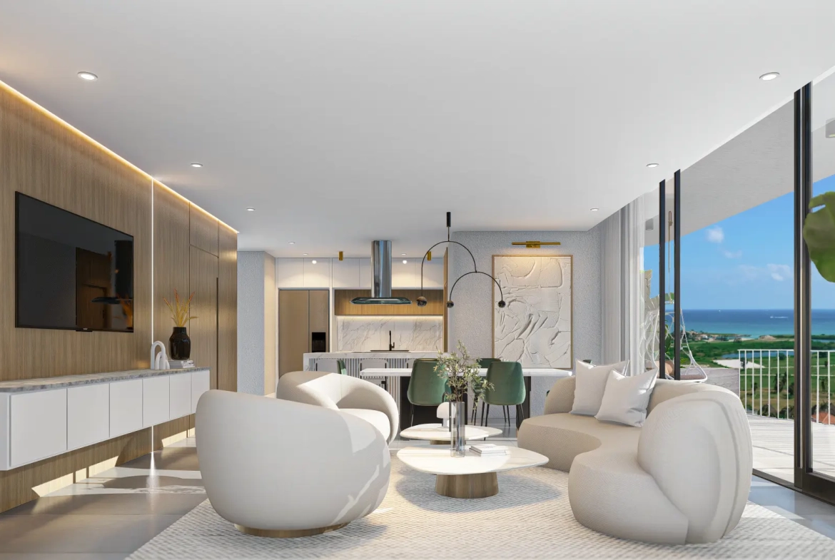 ID , Danza luxury Residences, One Bedroom Apartment For Sale In Cap Cana ()