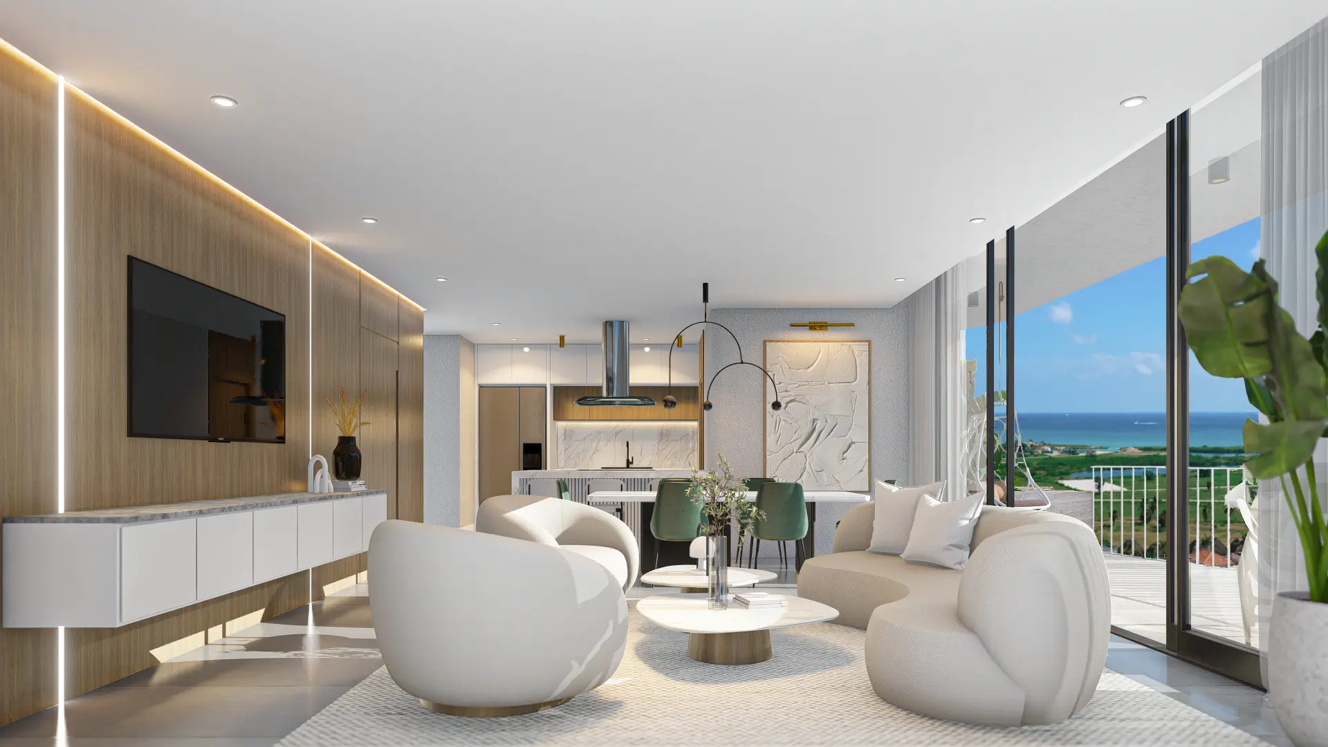 ID , Danza luxury Residences, One Bedroom Apartment For Sale In Cap Cana ()