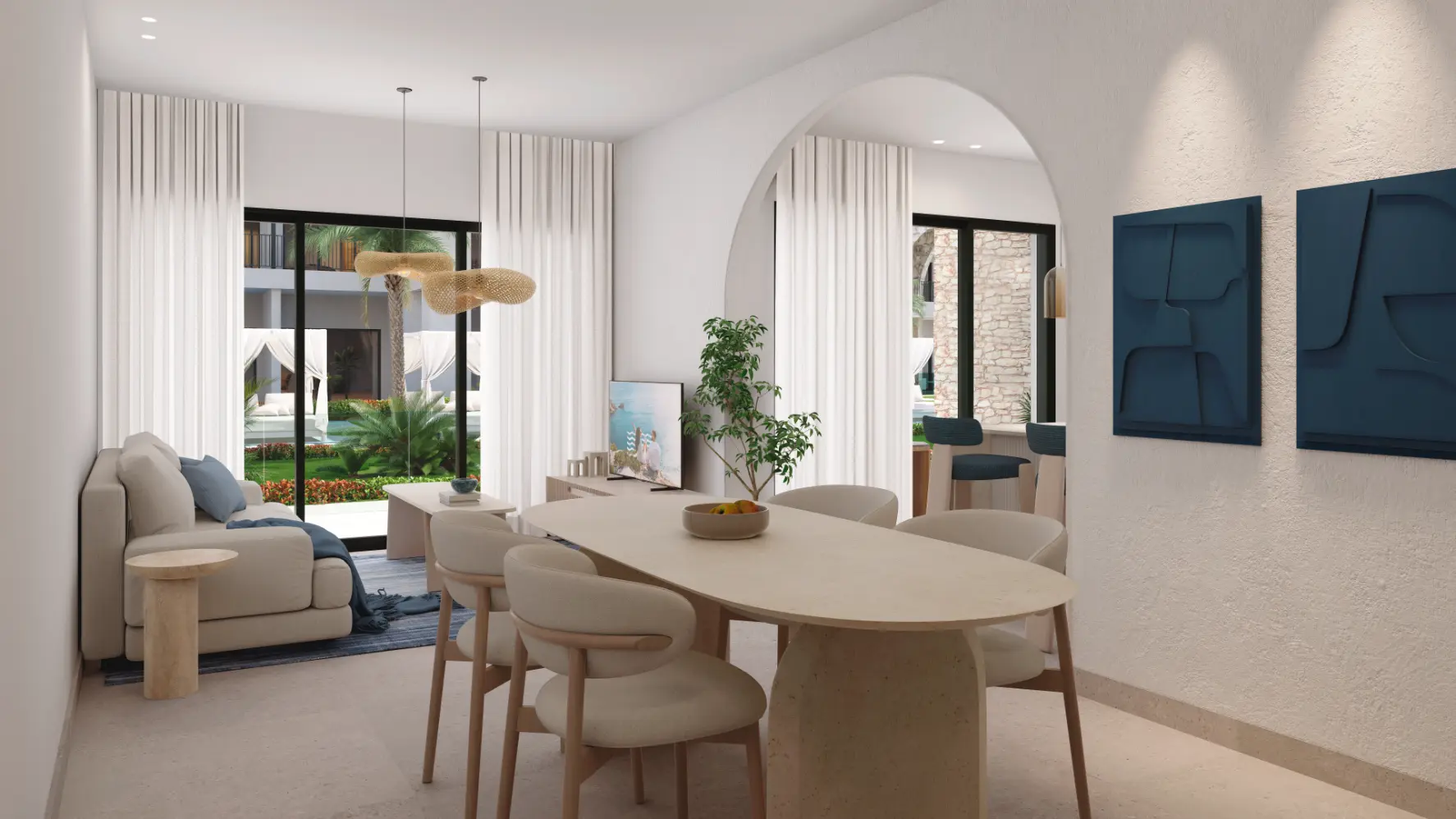ID , Poseidonia Residences, Two Bedroom Apartment For Sale In Cana Bay Beach And Golf Resort, Punta Cana ()
