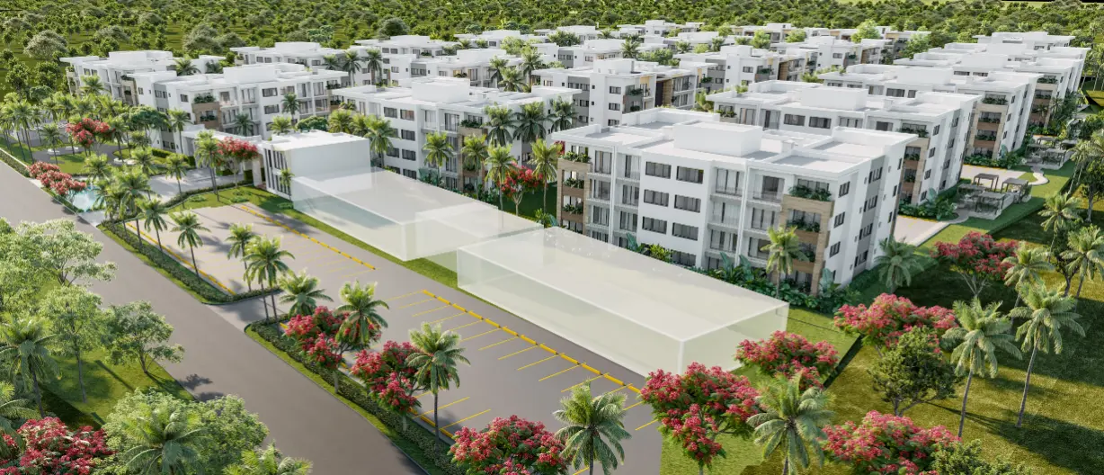 ID , Garden City, Two Bedroom Apartment For Sale In Bavaro, Punta Cana With Lobby ()