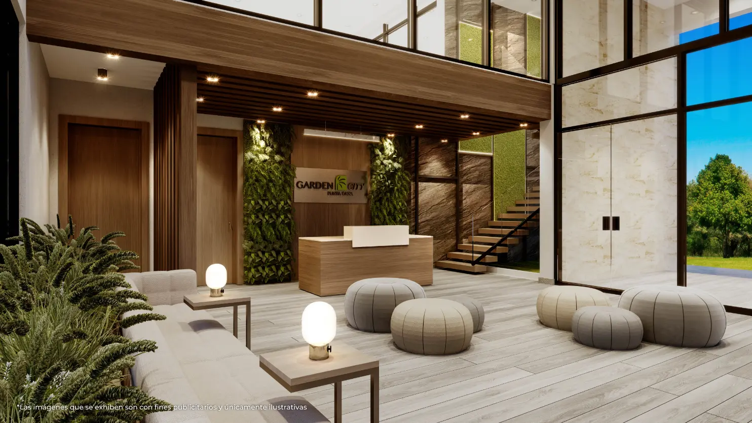 ID , Garden City, Two Bedroom Apartment For Sale In Bavaro, Punta Cana With Lobby ()