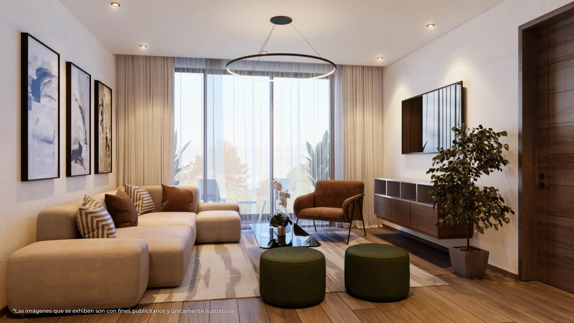 ID , Garden City, Two Bedroom Apartment For Sale In Bavaro, Punta Cana With Lobby ()