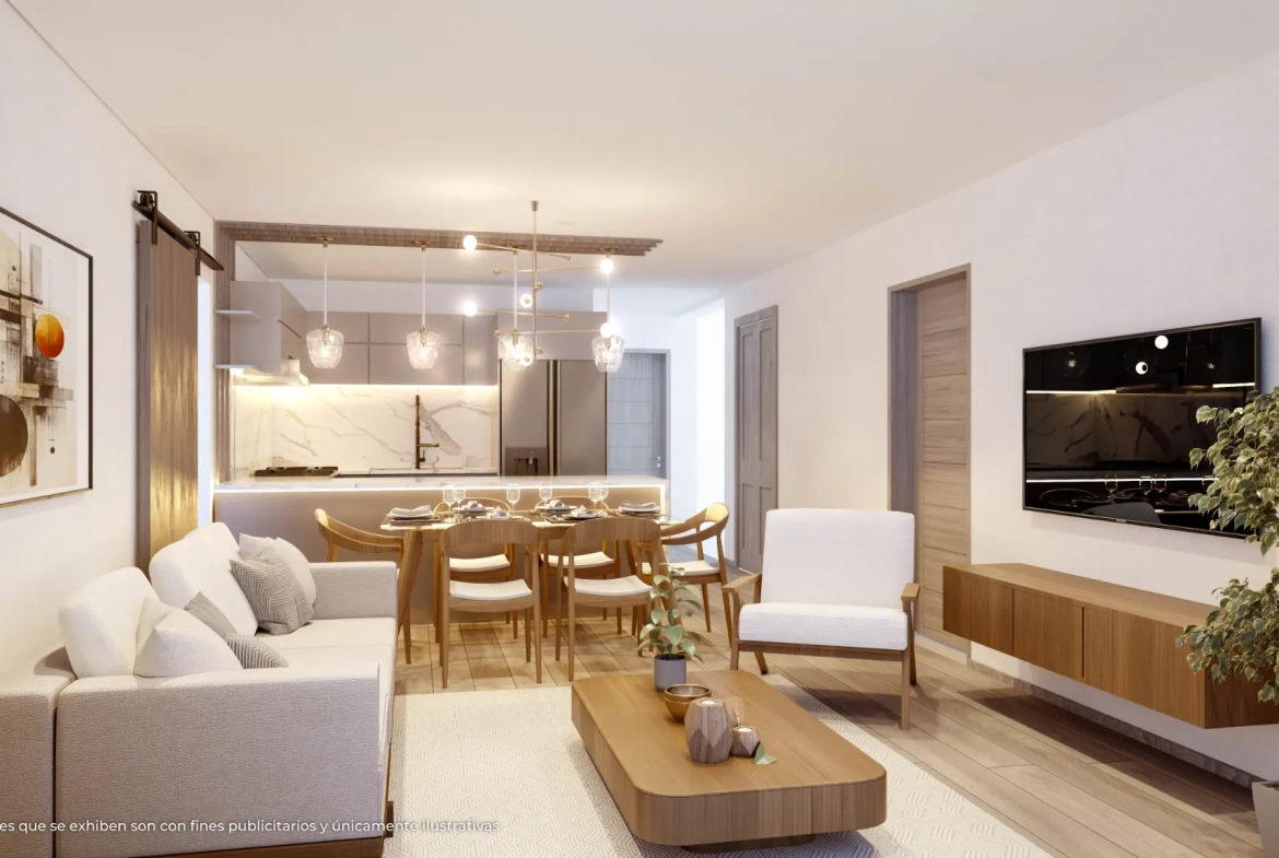 ID , Garden City, Two Bedroom Apartment For Sale In Bavaro, Punta Cana With Lobby ()