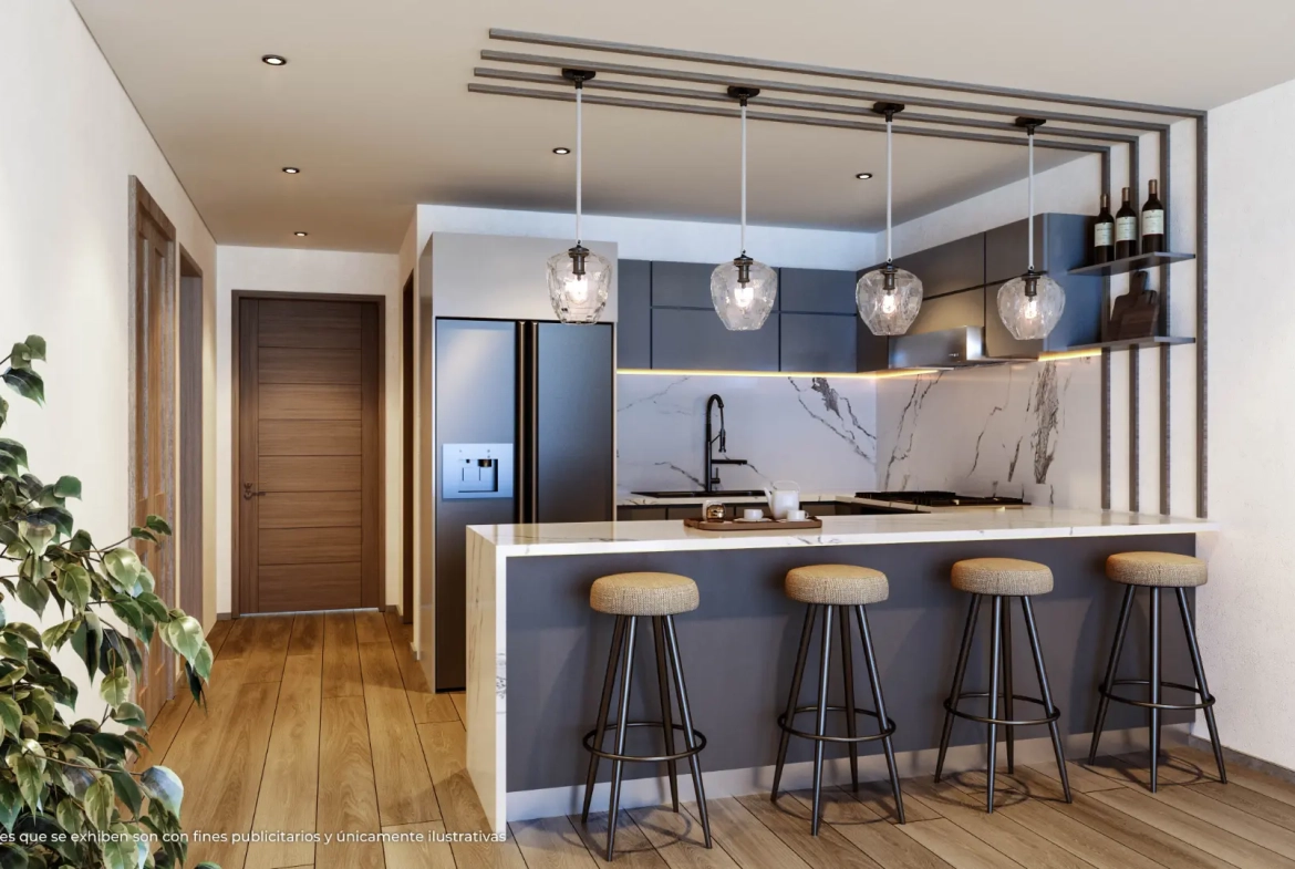 ID , Garden City, Two Bedroom Apartment For Sale In Bavaro, Punta Cana With Lobby ()