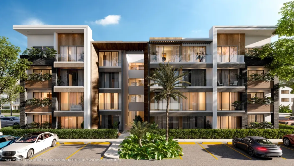 ID , Garden City, Two Bedroom Apartment For Sale In Bavaro, Punta Cana With Lobby ()