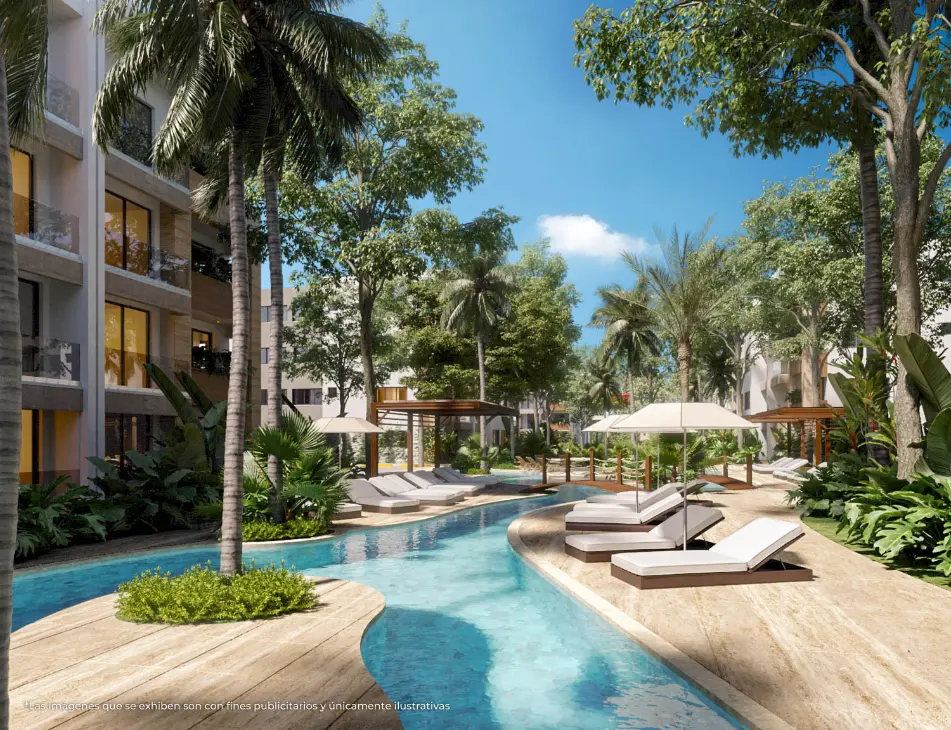 ID , Garden City, Two Bedroom Apartment For Sale In Bavaro, Punta Cana With Lobby ()