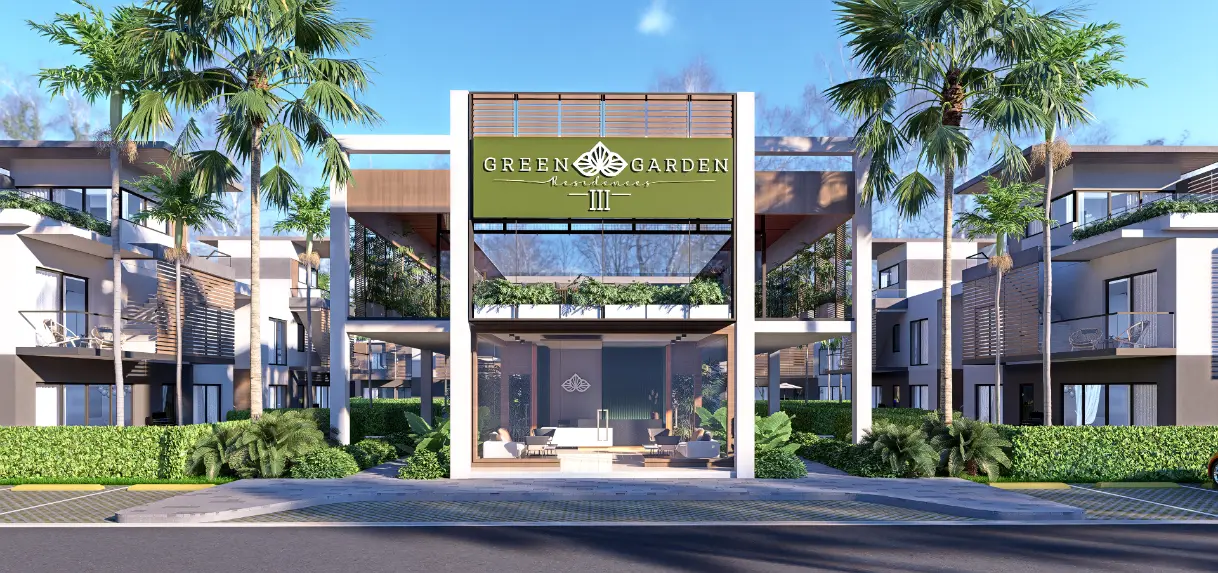 ID , Green Garden III, One Bedroom Apartment For Sale In Vista Cana, Punta Cana With Patio ()