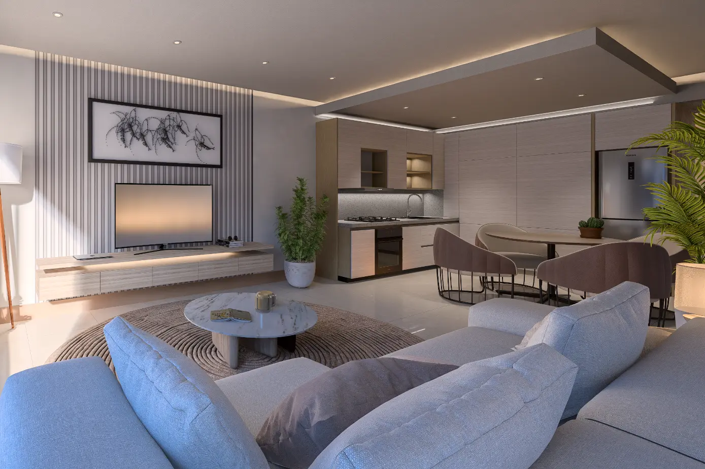 ID , Green Garden III, One Bedroom Penthouse For Sale In Vista Cana, Punta Cana With Rooftop ()