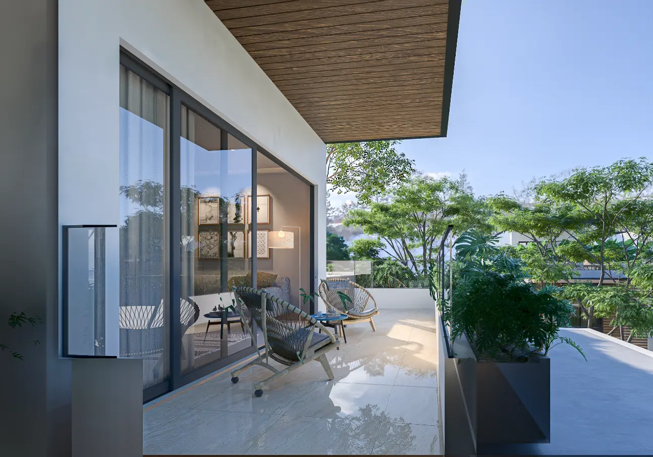 ID , Green Garden III, One Bedroom Penthouse For Sale In Vista Cana, Punta Cana With Rooftop ()