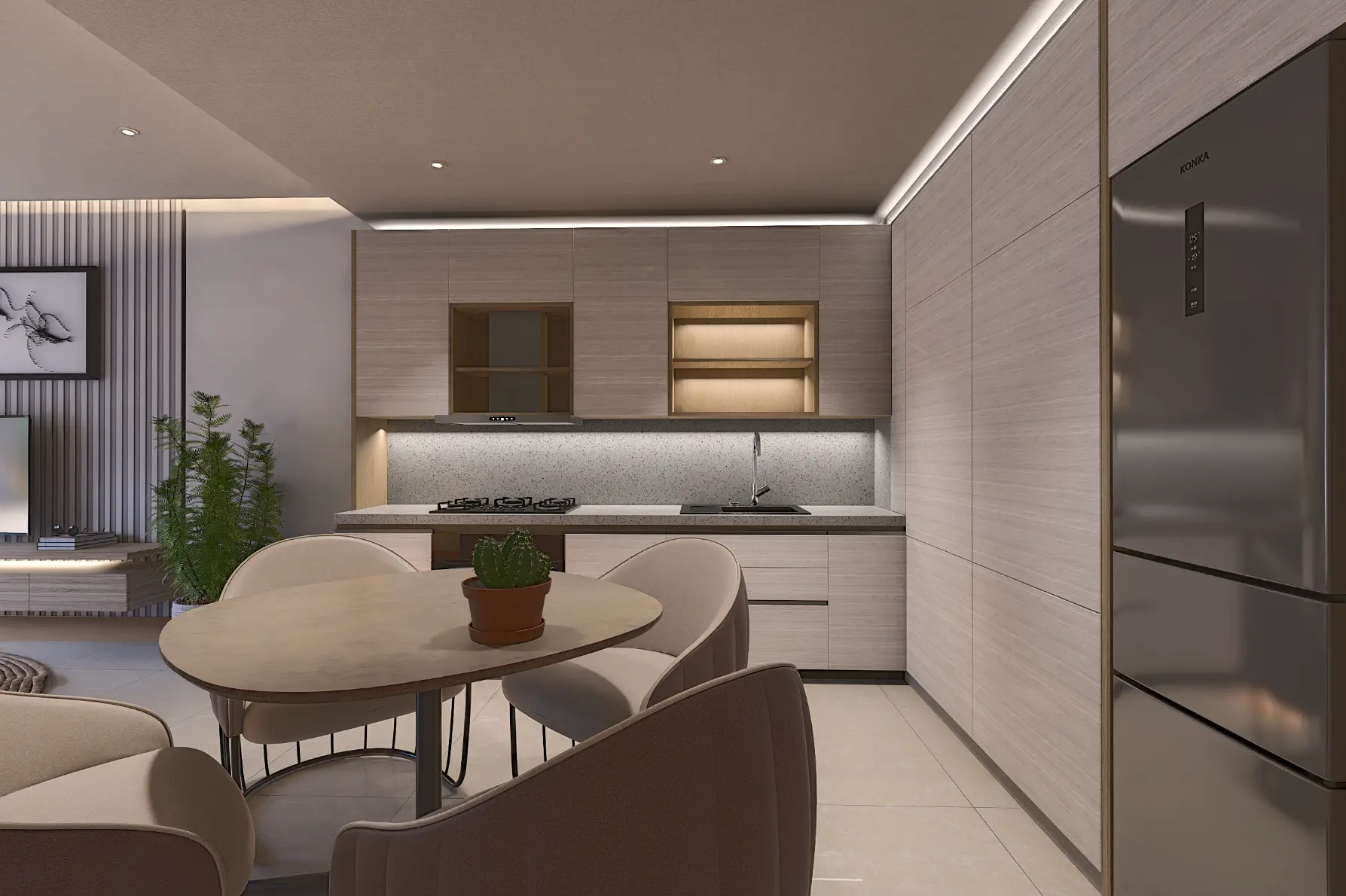 ID , Green Garden III, One Bedroom Penthouse For Sale In Vista Cana, Punta Cana With Rooftop ()