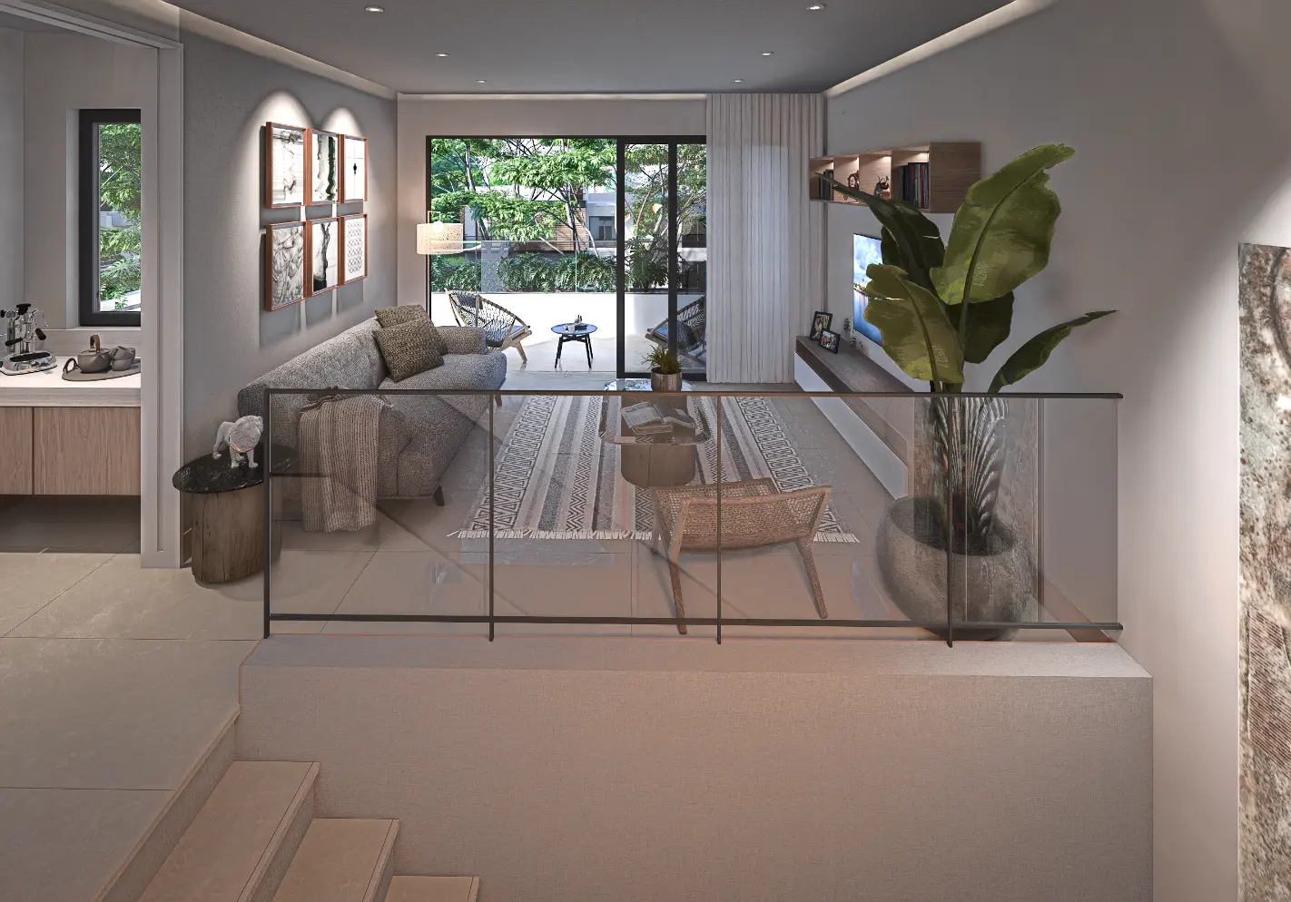 ID , Green Garden III, One Bedroom Penthouse For Sale In Vista Cana, Punta Cana With Rooftop ()
