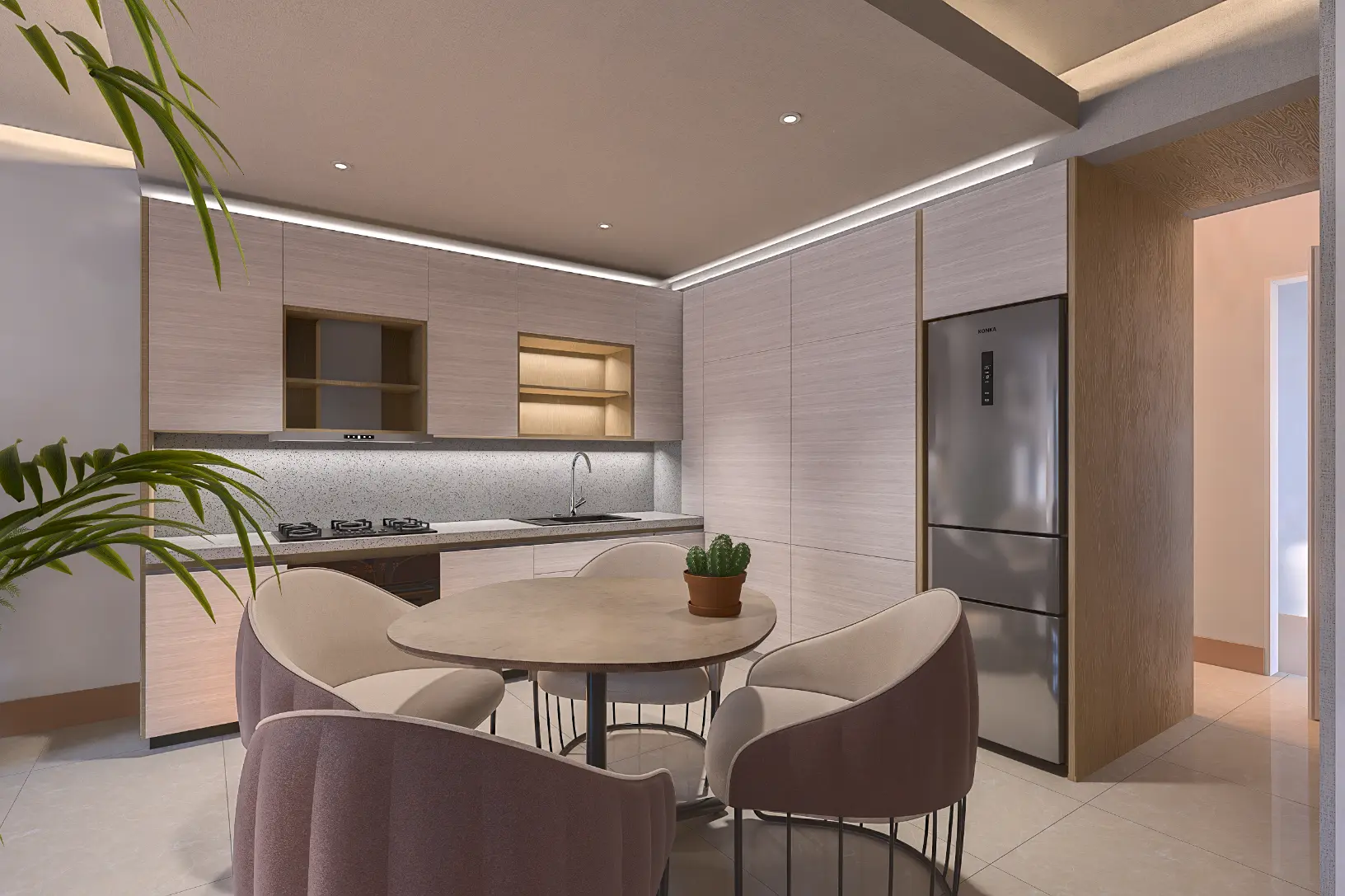 ID , Green Garden III, One Bedroom Penthouse For Sale In Vista Cana, Punta Cana With Rooftop ()