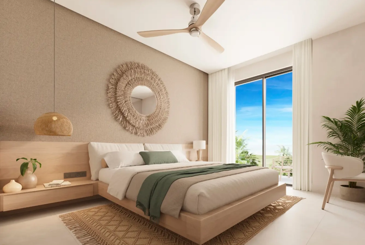 Las Iguanas: Penthouse de un dormitorio en venta en Crystal Garden, Cap Cana con vistas a la piscina