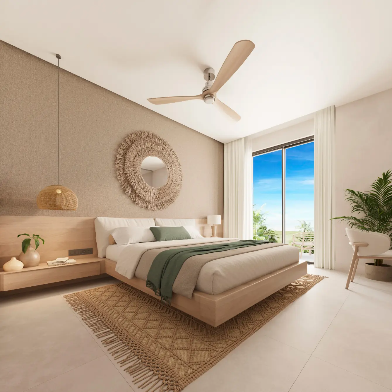 Las Iguanas: Penthouse de un dormitorio en venta en Crystal Garden, Cap Cana con vistas a la piscina