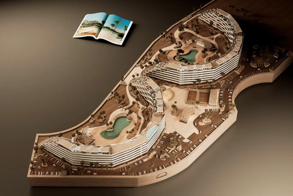 Las Iguanas: Penthouse de un dormitorio en venta en Crystal Garden, Cap Cana con vistas a la piscina