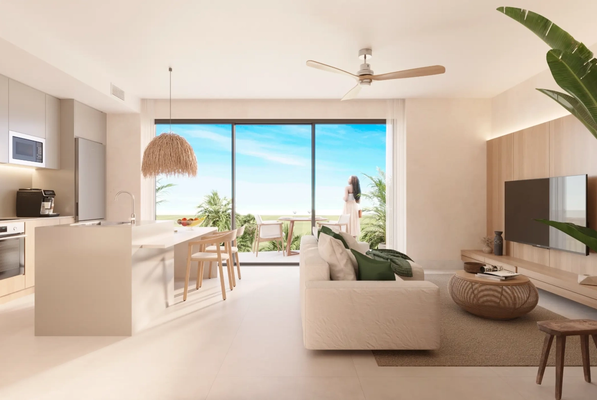 Las Iguanas: Penthouse de un dormitorio en venta en Crystal Garden, Cap Cana con vistas a la piscina