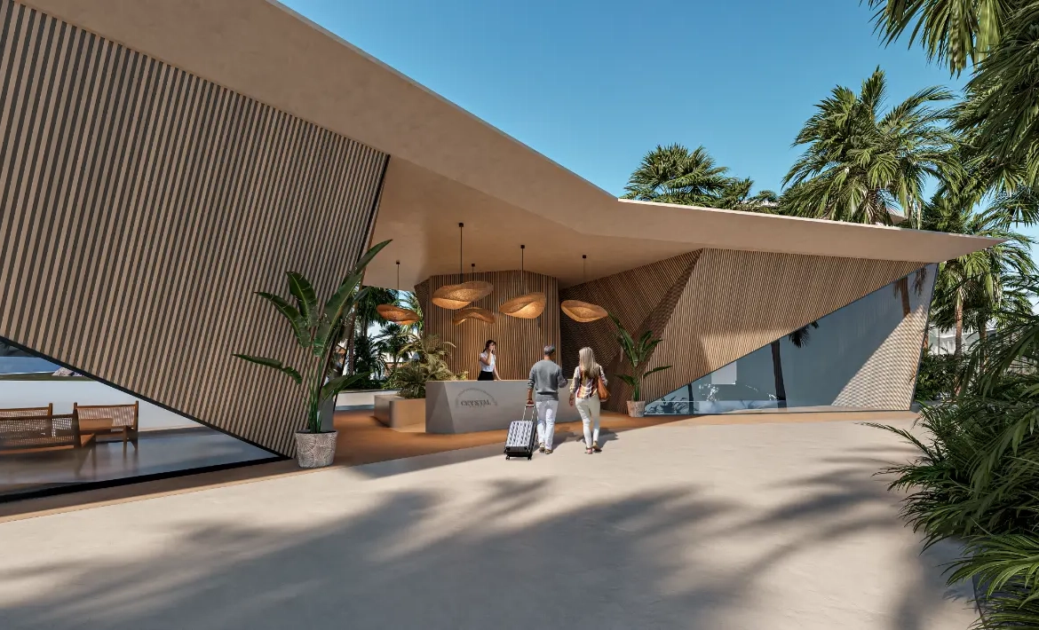 Las Iguanas: Penthouse de un dormitorio en venta en Crystal Garden, Cap Cana con vistas a la piscina