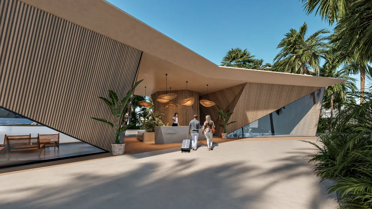 Las Iguanas: Penthouse de un dormitorio en venta en Crystal Garden, Cap Cana con vistas a la piscina