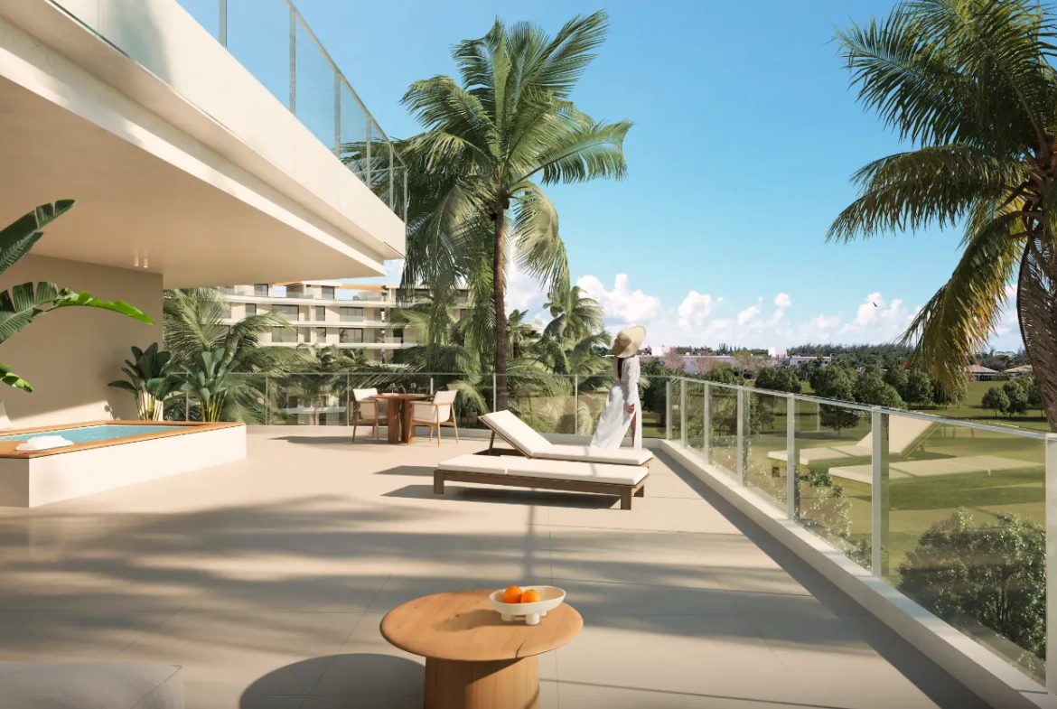 ID , Las Iguanas Two Bedroom Penthouse for Sale at Crystal Garden, Cap Cana with Golf and Pool View ()