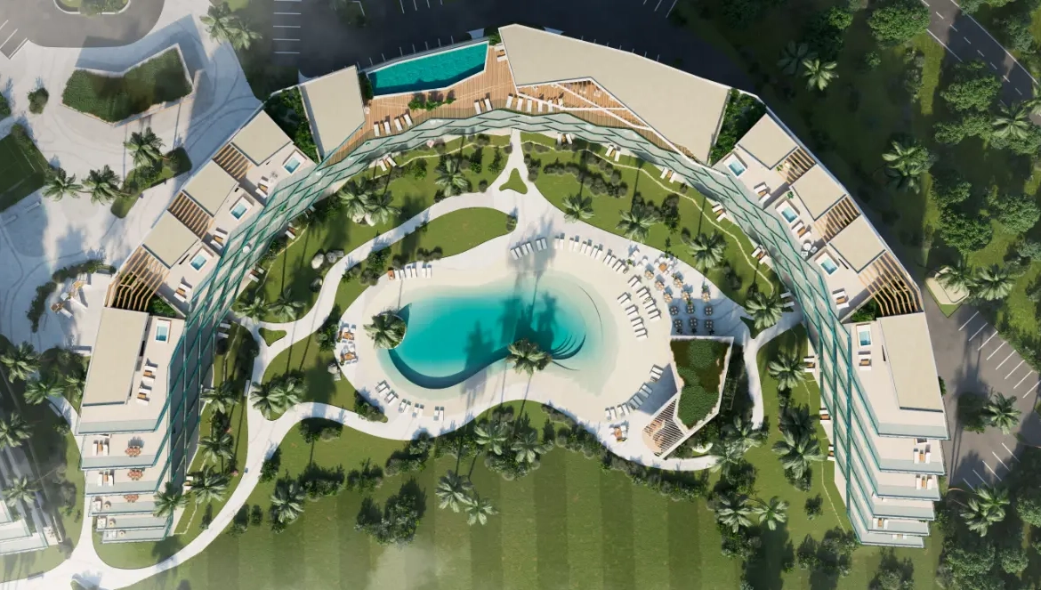 ID , Las Iguanas Two Bedroom Penthouse for Sale at Crystal Garden, Cap Cana with Golf and Pool View ()