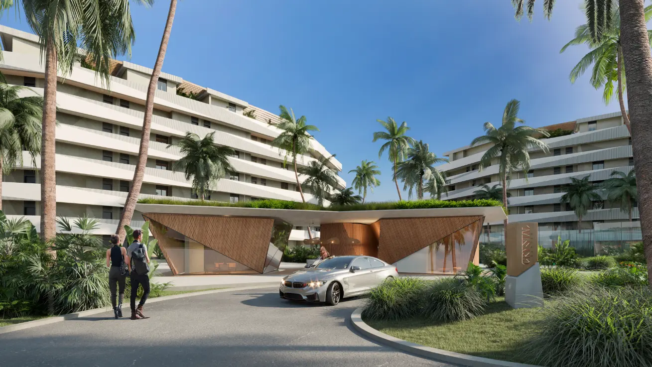 Las Iguanas: Two-Bedroom Apartment for Sale at Crystal Garden, Cap Cana with Golf View