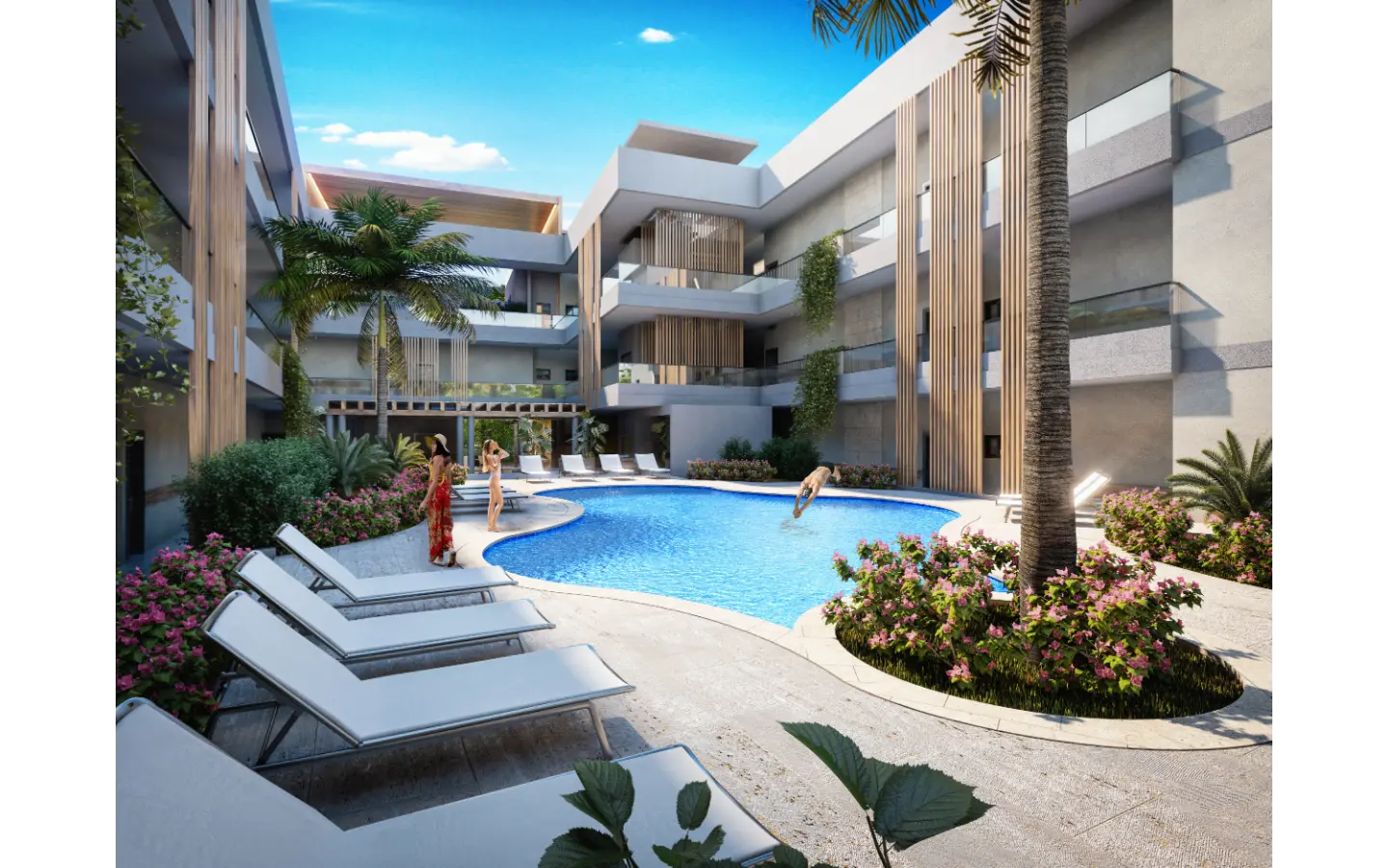 Ciudad las Canas: Two-Bedroom Penthouse for Sale at Cana Essence, Cap Cana with Rooftop Terrace