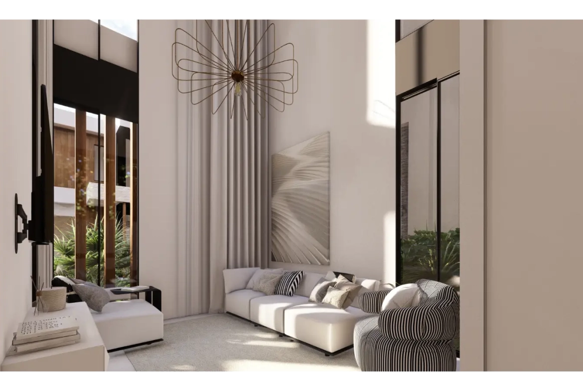 Cascais, Villa de tres dormitorios en venta en el centro de Punta Cana con Patio